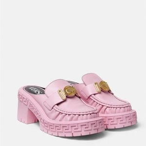 Pink Versace Loafers